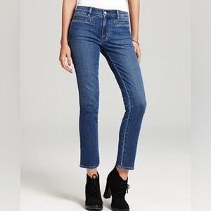 M.I.H‎ Paris Jean Mid Rise Cropped Slim Denim Jeans
